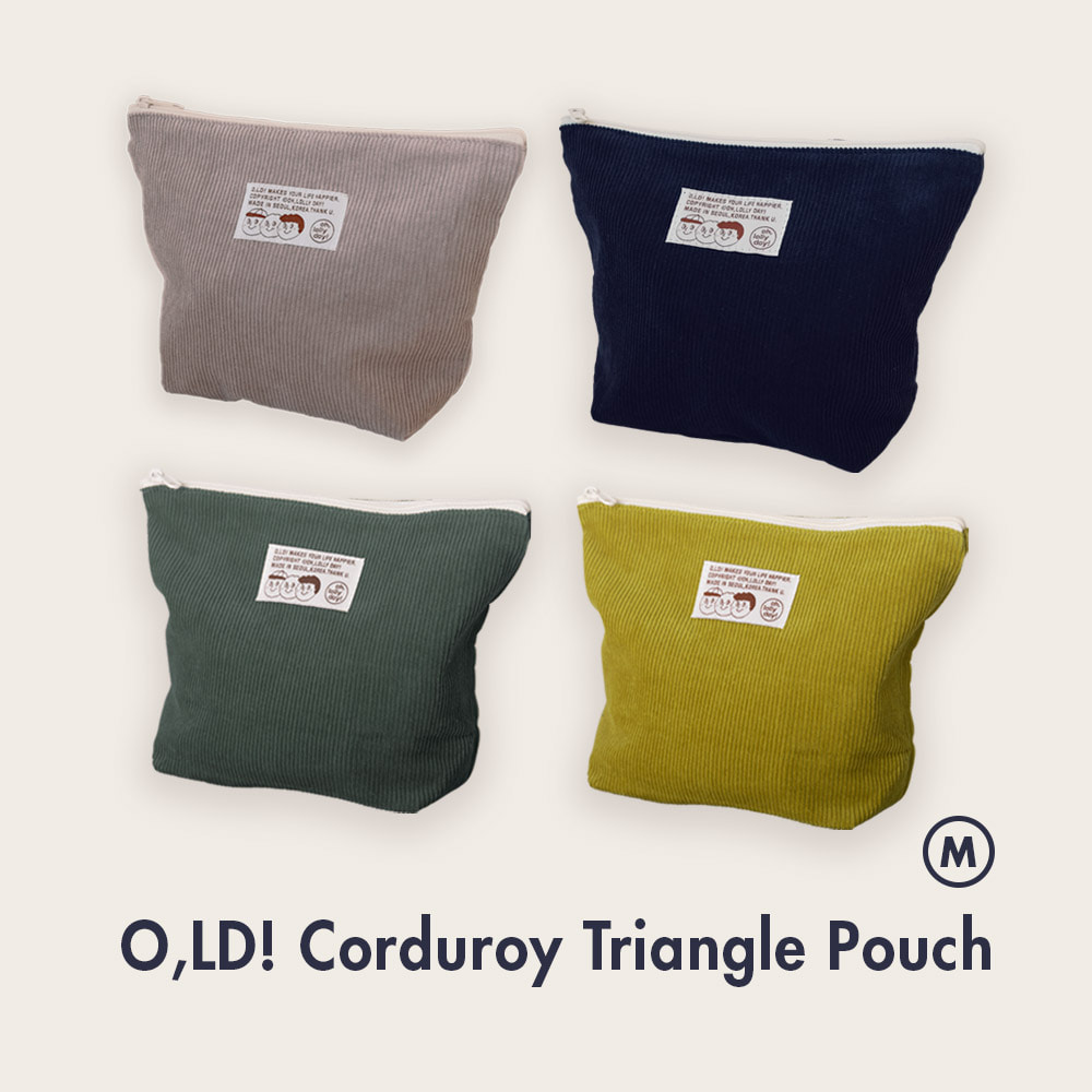 [Pouch] Triangle pouch_Corduroy_M