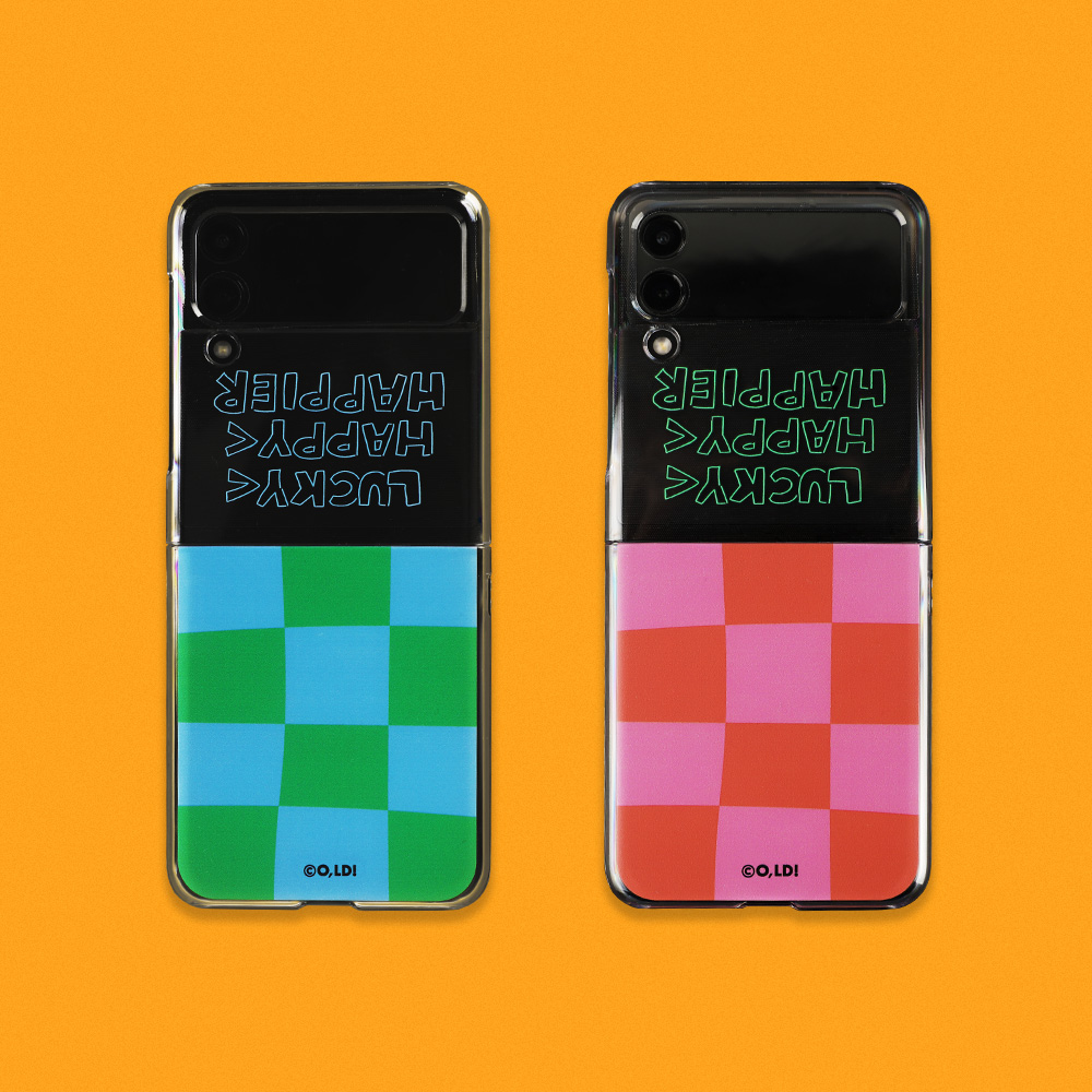 [Phone case] LHH checkerboard_Z flip